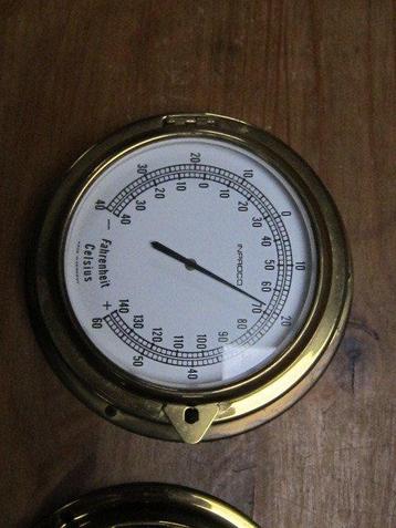 Scheepsklok, Scheepsklok en barometer set, thermometer (3) -