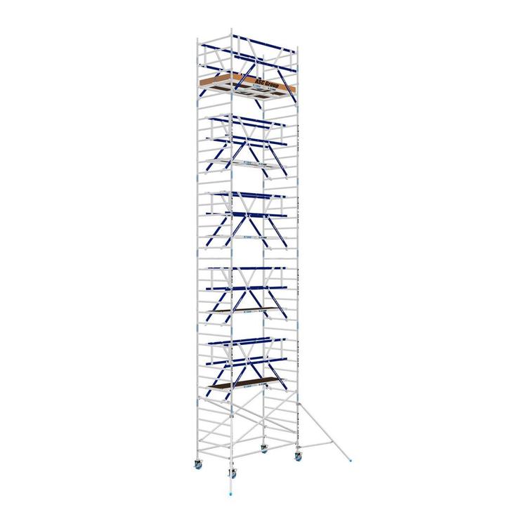 AGS Pro rolsteiger ASC 135 x 250 x 13,2wh tweezijdig, Doe-het-zelf en Bouw, Steigers, Rolsteiger of Kamersteiger, Nieuw, 2 tot 5 meter