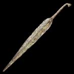 Vroege Griekse Bronzen Speerpunt - Wapen van een Oude, Antiek en Kunst