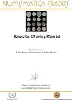 Maroc. Fals Felus siglo XIX. Lote de 9 Monedas (Sans Prix de, Timbres & Monnaies