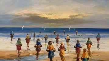 Roy Vidal (XXI) - Las mariscadoras, Antiek en Kunst