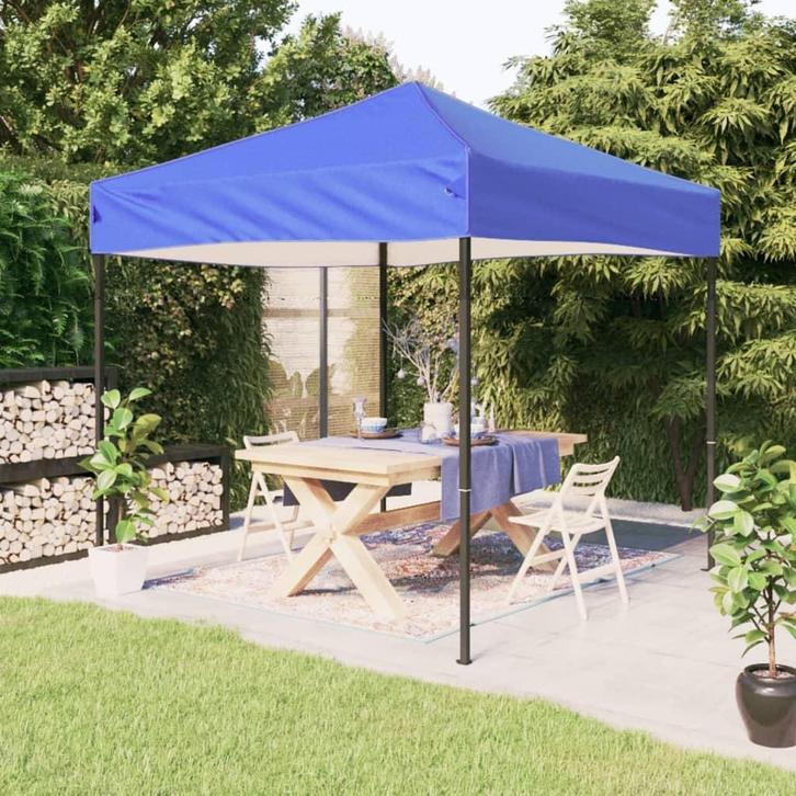 vidaXL Partytent inklapbaar 3x3 m blauw, Tuin en Terras, Partytenten, Nieuw, Verzenden