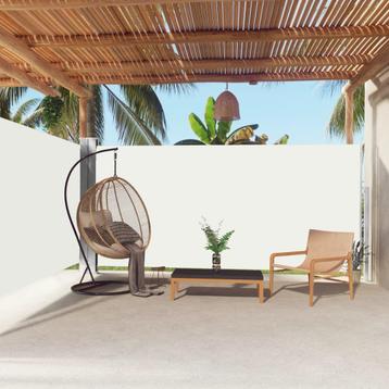 vidaXL Windscherm uittrekbaar 180x600 cm crèmekleurig, Verzenden, Nieuw