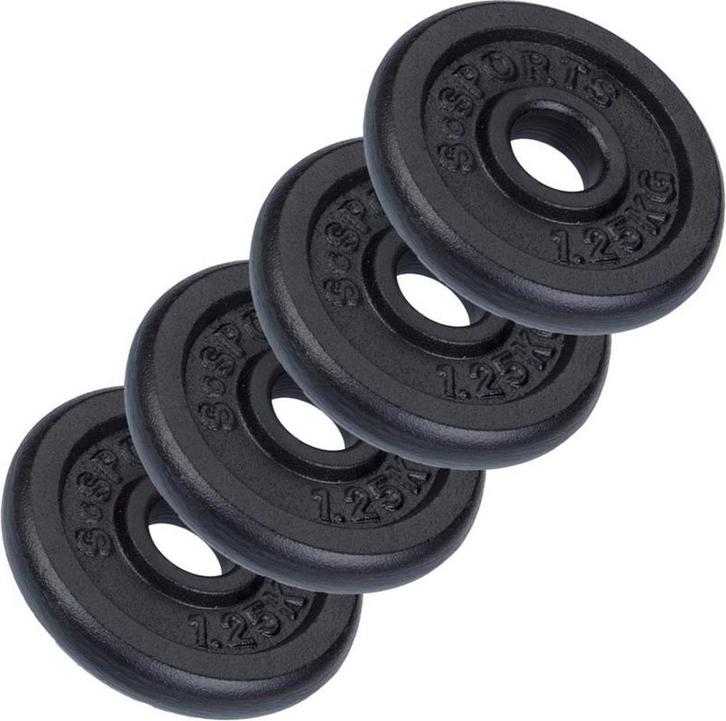 ScSPORTS Halterschijven Set 5 kg - 4 x 1,25 kg - 30 mm - Gie, Huis en Inrichting, Overige Huis en Inrichting, Verzenden