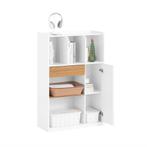 Tweedekans | SoBuy STR11-WN compacte witte boekenkast met, Huis en Inrichting, Kasten | Boekenkasten, Ophalen of Verzenden, Nieuw