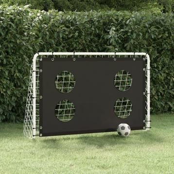 vidaXL Voetbaldoeltrainingsdoel 184x61x122 cm staal, Verzenden, Nieuw
