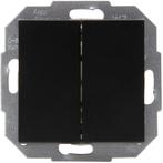 KOPP Athenis HK07 mat zwart 2-knops wisselschakelaar, Verzenden