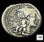 Romeinse Republiek. L. Antestius Gragulus, 136 BC. Denarius