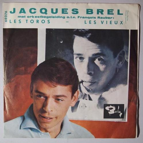 Jacques Brel - Les vieux / Les toros - Single, CD & DVD, Vinyles Singles, Single, Pop