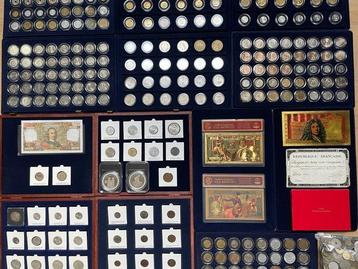 France. Lot de 281 monnaies dont 15 Argent, 5 kgs de vrac