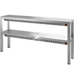 Rvs etagère verwarmd 2 hoog 1600x300x700 mm, Verzenden, Nieuw in verpakking