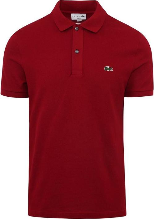 Lacoste Poloshirt Pique Bordeaux maat Maat 52/54 (L) Heren, Kleding | Heren, Polo's, Rood, Nieuw, Maat 52/54 (L), Verzenden