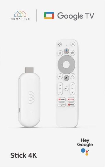 Homatics Google TV Stick (32GB) 4K UHD – Chromecast beschikbaar voor biedingen