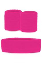 Kind Zweetbandjes Set Roze Kinder Hoofdband Polsbandjes Pink, Ophalen of Verzenden, Nieuw
