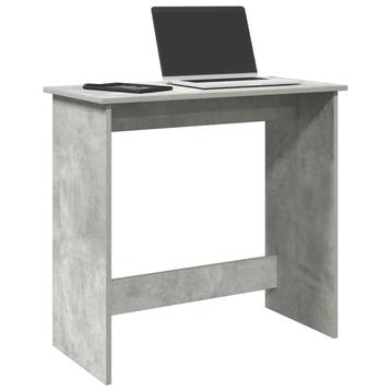 vidaXL Bureau 80x40x75 cm bewerkt hout betongrijs, Verzenden