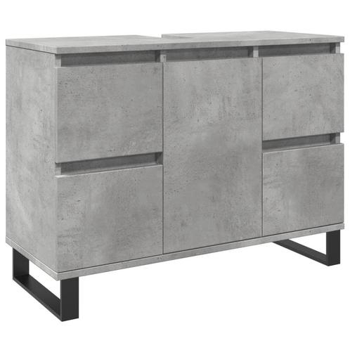 Badkamerkast 80x33 Grijs | Kwaliteitsretour | -35%, Huis en Inrichting, Badkamer | Badkamermeubels, 25 tot 50 cm, Nieuw, Wastafelkast