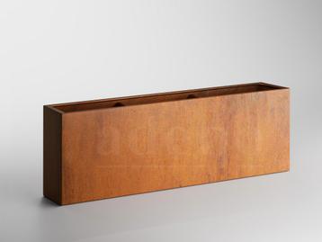 Adeqo cortenstaal plantenbak rechthoek 200 x 40 x 80 cm, Verzenden