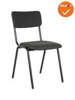 Vergaderstoel Indy - NIEUW - Zwart gestoffeerd, Vergader- of Presentatieruimte, Ophalen of Verzenden, Nieuw zonder verpakking