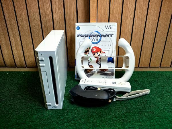Veiling - Nintendo Wii Mariokart Pakket - In Nette Staat, Games en Spelcomputers, Spelcomputers | Nintendo Wii