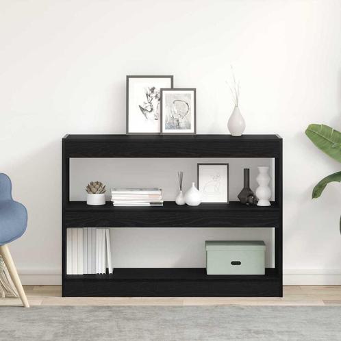 vidaXL Boekenkast Zwart eiken 100 x 30 x 72 cm Bewerkt hout, Huis en Inrichting, Kasten | Boekenkasten, Nieuw, Verzenden