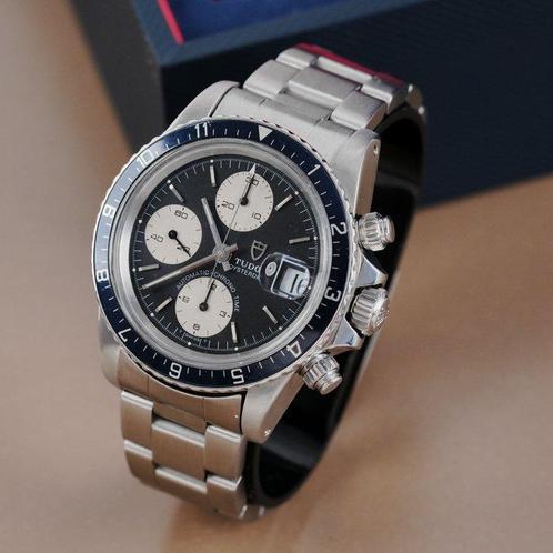 Tudor - Oysterdate Big Block Chronograph Black Dial - 79160, Handtassen en Accessoires, Horloges | Antiek
