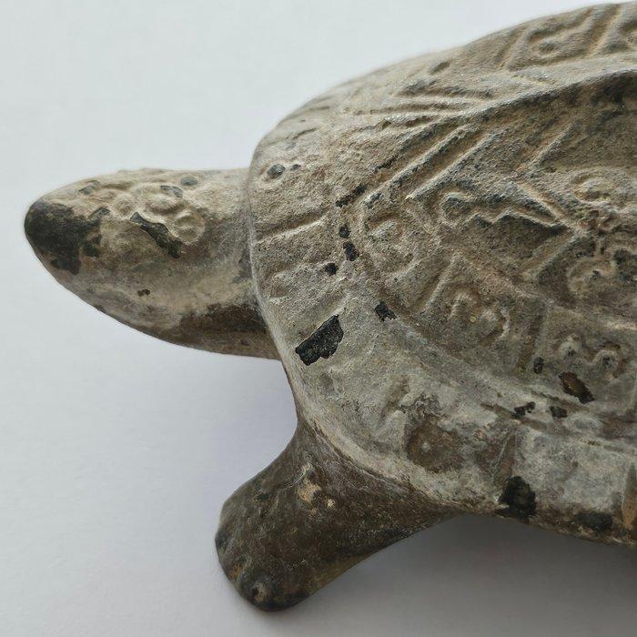Oud-Indochinese Brons Ritueel Schildpad met Magische, Antiek en Kunst, Antiek | Overige Antiek