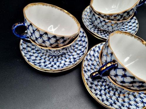 Lomonosov Imperial Porcelain Factory - Set theekopjes - 6 x, Antiek en Kunst, Antiek | Meubels | Tafels