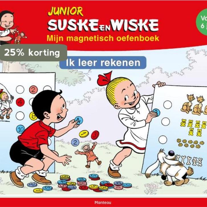 Magnetische oefenboek ik leer rekenen / Junior Suske en, Boeken, Kinderboeken | Baby's en Peuters, Gelezen, Verzenden