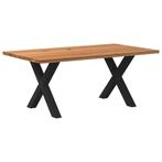 vidaXL Eettafel rechthoekig 180x100x74 cm massief eikenhout, Huis en Inrichting, Verzenden, Nieuw