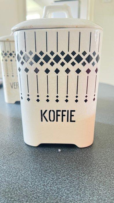 Pot (11) - geglazuurd, craquelé - Porseleinen keukenset, Antiek en Kunst, Antiek | Keukengerei