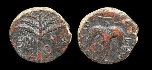Judaea. Bar Kochba. Bar Kochba Revolt AE25 Year 3 134-5 AD, Postzegels en Munten, Munten | Europa | Niet-Euromunten