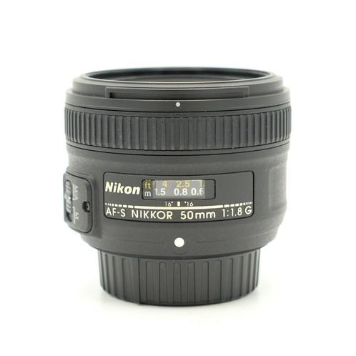 Nikon 50mm F1.8G AF-S Nikkor Objectief (Occ), Audio, Tv en Foto, Foto | Lenzen en Objectieven, Standaardlens, Zo goed als nieuw