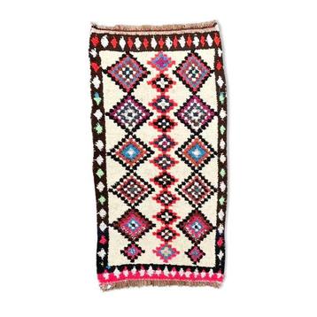 Beautiful Moroccan Vintage Beni ourain Rug 90x180 cm, Berber