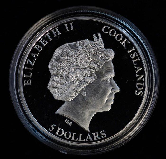 Cookeilanden. 5 Dollars 2011 The Muonionalusta Meteorite, Timbres & Monnaies, Monnaies | Europe | Monnaies non-euro