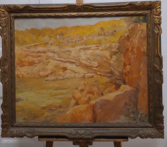 Europese school (XX) - Montaña expresionista, Antiek en Kunst, Kunst | Schilderijen | Klassiek