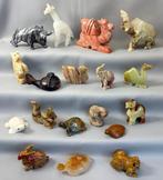 Beeldje - Collectie minerale dierfiguurtjes (18) - Steen,