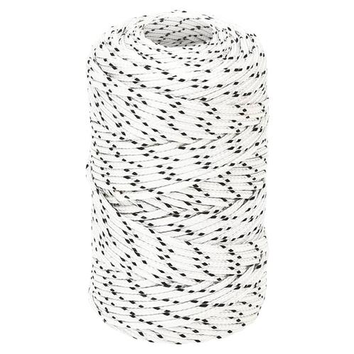 vidaXL Boottouw gevlochten 2 mm x 500 m polyester wit, Doe-het-zelf en Bouw, IJzerwaren en Bevestigingsmiddelen, Nieuw, Verzenden