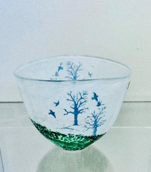 Kosta Boda - Kjell Engman - Kom - Glas - oktober, Antiek en Kunst, Antiek | Glaswerk en Kristal