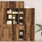 vidaXL Slank Opbergkast Oud hout 30 x 42.5 x 225 cm Bewerkt, Huis en Inrichting, Kasten | Dressoirs, Verzenden, Nieuw