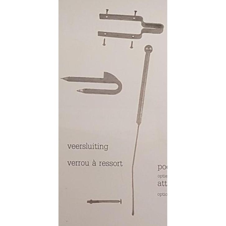 Veersluiting voor houten weidepoort, Dieren en Toebehoren, Stalling en Weidegang