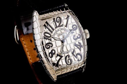 Franck Muller - Cintrée Curvex Iron Croco Master of, Handtassen en Accessoires, Horloges | Heren