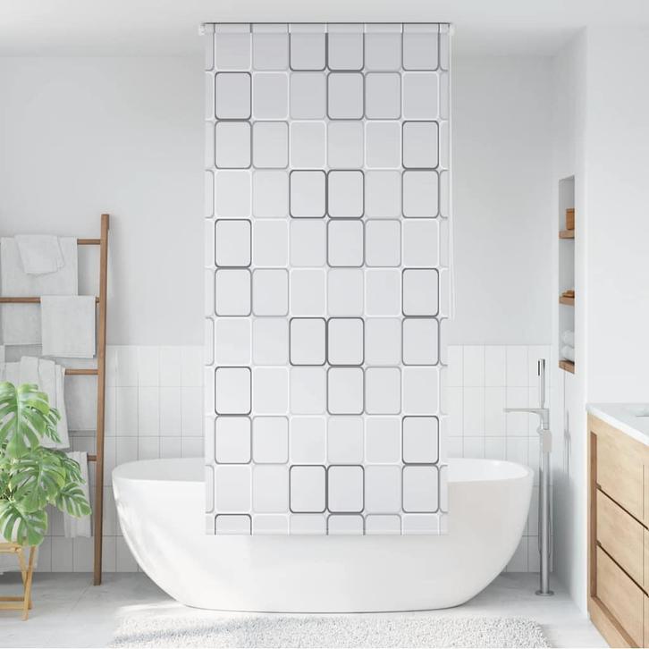 vidaXL Rolgordijn voor douche 100x240 cm vierkant, Huis en Inrichting, Badkamer | Badtextiel en Accessoires, Nieuw, Verzenden