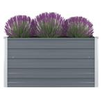 vidaXL Plantenbak verhoogd 100x100x45 cm gegalvaniseerd, Verzenden, Nieuw
