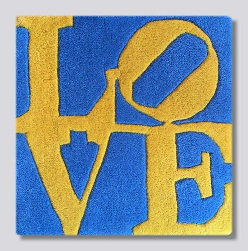 Robert Indiana (1928-2018) - Swedish LOVE - art carpet, Antiek en Kunst, Antiek | Overige Antiek