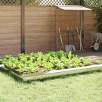 vidaXL Slakkenhekje 16 pcs Zilver 100 x 3,5 x 25 cm, Tuin en Terras, Verzenden, Nieuw