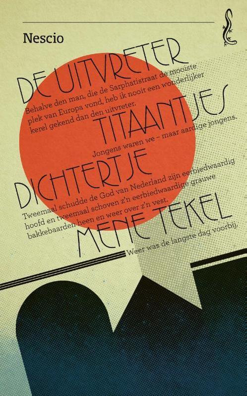 De uitvreter / Titaantjes / Dichtertje / Mene Tekel /, Boeken, Romans, Zo goed als nieuw, Verzenden