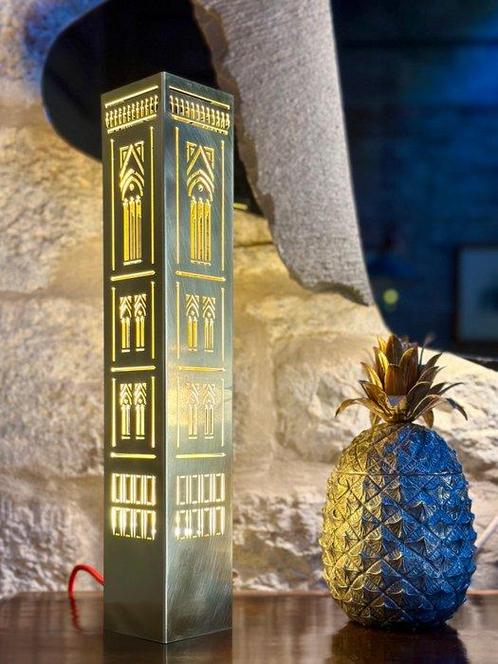Fmm - Lampe de table - Laiton - Lampe-tour de Giotto, Antiek en Kunst, Kunst | Designobjecten
