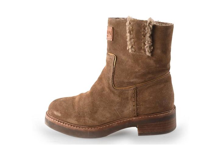 VIA VAI Enkellaarzen in maat 37 Bruin | 5% korting, Kleding | Dames, Schoenen, Bruin, Zo goed als nieuw, Lage of Enkellaarzen