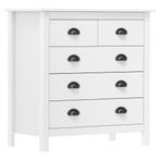 vidaXL Buffet Hill Blanc 79x40x80 cm Bois de pin solide, Maison & Meubles, Verzenden, Neuf