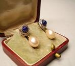 Zonder minimumprijs - Oorbellen - 14 karaat Witgoud, Geel